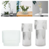 Maxbell Northern Europe Glass Vase Terrarium Craft Ornament for Centerpieces Office 20cmx18cm