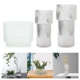 Maxbell Northern Europe Glass Vase Terrarium Craft Ornament for Centerpieces Office 20cmx18cm