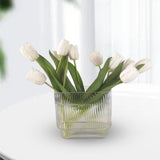 Maxbell Northern Europe Glass Vase Terrarium Craft Ornament for Centerpieces Office 20cmx18cm