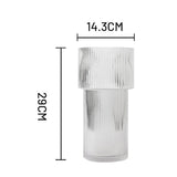 Maxbell Northern Europe Glass Vase Terrarium Craft Ornament for Centerpieces Office 14.3cmx29cm