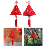 Maxbell Chinese Lantern Red Lantern 3D Lantern for Spring Festival New Year Decor Fu