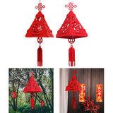 Maxbell Chinese Lantern Red Lantern 3D Lantern for Spring Festival New Year Decor Fu