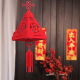 Maxbell Chinese Lantern Red Lantern 3D Lantern for Spring Festival New Year Decor Fu