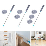 Maxbell Retractable Crevice Dust Cleaner with Long Handle for Furniture Bottom with 2 Cloths