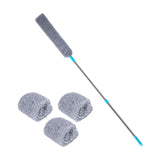 Maxbell Retractable Crevice Dust Cleaner with Long Handle for Furniture Bottom with 4 Cloths
