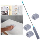 Maxbell Retractable Crevice Dust Cleaner with Long Handle for Furniture Bottom with 4 Cloths