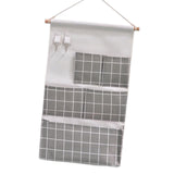 Maxbell Hanging Storage Organizer Bag with Hook Stocking Storage Pockets for Home Gray