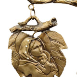Maxbell Virgin Mary and Child Jesus Figurine Leaves Statue for Living Room Shelf