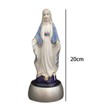 Maxbell Bedside Table Lamp Ceramic Virgin Mary Statue Dining Room LED Night Light