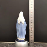 Maxbell Bedside Table Lamp Ceramic Virgin Mary Statue Dining Room LED Night Light