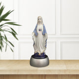 Maxbell Bedside Table Lamp Ceramic Virgin Mary Statue Dining Room LED Night Light