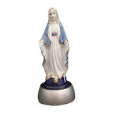 Maxbell Bedside Table Lamp Ceramic Virgin Mary Statue Dining Room LED Night Light