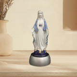 Maxbell Bedside Table Lamp Ceramic Virgin Mary Statue Dining Room LED Night Light