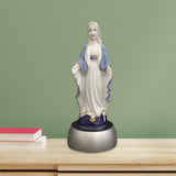 Maxbell Bedside Table Lamp Ceramic Virgin Mary Statue Dining Room LED Night Light