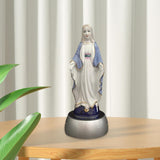 Maxbell Bedside Table Lamp Ceramic Virgin Mary Statue Dining Room LED Night Light
