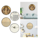 Maxbell Chinese Style Framed Canvas Wall Art Decor for Yoga Meditation Room Office StyleA