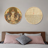 Maxbell Chinese Style Framed Canvas Wall Art Decor for Yoga Meditation Room Office StyleA