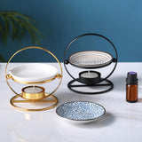 Maxbell Oil Melt Tealight Holder Wax Candle Tart for Living Room Table