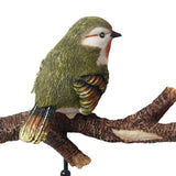 Maxbell Modern Wall Hooks Hanger Key Holder Organizer for Scarfs Restroom Home Decor 12.5cmx18.5cmx5.5cm Green Birds