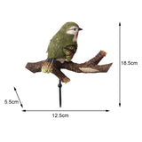 Maxbell Modern Wall Hooks Hanger Key Holder Organizer for Scarfs Restroom Home Decor 12.5cmx18.5cmx5.5cm Green Birds