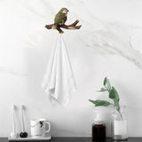 Maxbell Modern Wall Hooks Hanger Key Holder Organizer for Scarfs Restroom Home Decor 12.5cmx18.5cmx5.5cm Green Birds