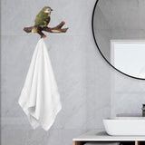 Maxbell Modern Wall Hooks Hanger Key Holder Organizer for Scarfs Restroom Home Decor 12.5cmx18.5cmx5.5cm Green Birds