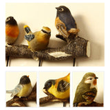 Maxbell Modern Wall Hooks Hanger Key Holder Organizer for Scarfs Restroom Home Decor 44cmx19.5cmx5.5cm Five Birds