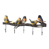 Maxbell Modern Wall Hooks Hanger Key Holder Organizer for Scarfs Restroom Home Decor 44cmx19.5cmx5.5cm Five Birds