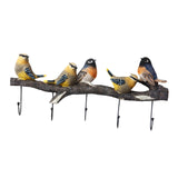 Maxbell Modern Wall Hooks Hanger Key Holder Organizer for Scarfs Restroom Home Decor 44cmx19.5cmx5.5cm Five Birds