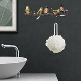 Maxbell Modern Wall Hooks Hanger Key Holder Organizer for Scarfs Restroom Home Decor 44cmx19.5cmx5.5cm Five Birds