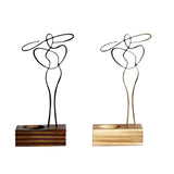 Maxbell Candle Holder Woman Sculpture Candelabra for Banquet Home Decor Aureate