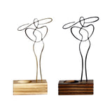 Maxbell Candle Holder Woman Sculpture Candelabra for Banquet Home Decor Aureate