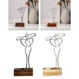 Maxbell Candle Holder Woman Sculpture Candelabra for Banquet Home Decor Aureate