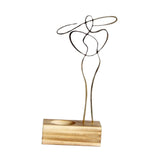 Maxbell Candle Holder Woman Sculpture Candelabra for Banquet Home Decor Aureate