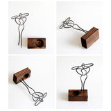 Maxbell Candle Holder Woman Sculpture Candelabra for Banquet Home Decor black