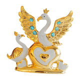 Maxbell Swan Figurines Ornament Farmhouse Centerpiece Bedroom Home Office Party Gold