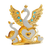 Maxbell Swan Figurines Ornament Farmhouse Centerpiece Bedroom Home Office Party Gold