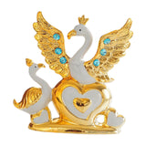 Maxbell Swan Figurines Ornament Farmhouse Centerpiece Bedroom Home Office Party Gold