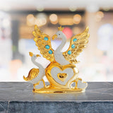 Maxbell Swan Figurines Ornament Farmhouse Centerpiece Bedroom Home Office Party Gold