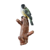 Maxbell Resin Bird Wall Hooks Decorative Clothes Hanger for Bags Bedroom Kitchen Green Bird