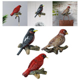 Maxbell Birds On A Branch Hanger Hanging Shower Hat Headset Resin Wall Coat Hook Black 11.5x3.5x9.5cm