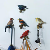 Maxbell Birds On A Branch Hanger Hanging Shower Hat Headset Resin Wall Coat Hook Brown 12.5x4x9cm