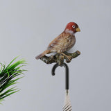 Maxbell Birds On A Branch Hanger Hanging Shower Hat Headset Resin Wall Coat Hook Brown 12.5x4x9cm