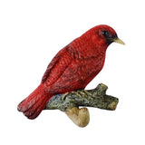 Maxbell Birds On A Branch Hanger Hanging Shower Hat Headset Resin Wall Coat Hook Red 12x3.5x9.5cm