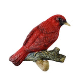 Maxbell Birds On A Branch Hanger Hanging Shower Hat Headset Resin Wall Coat Hook Red 12x3.5x9.5cm