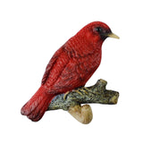 Maxbell Birds On A Branch Hanger Hanging Shower Hat Headset Resin Wall Coat Hook Red 12x3.5x9.5cm