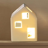 Maxbell Ceramic Candle Holder White Tealight Holder Modern for Home Tabletop Wedding D