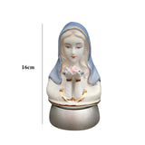 Maxbell Elegant Virgin Mary Sculpture Figurine Light Crafts Lantern Night Light
