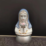 Maxbell Elegant Virgin Mary Sculpture Figurine Light Crafts Lantern Night Light