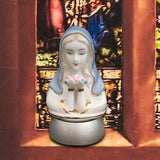 Maxbell Elegant Virgin Mary Sculpture Figurine Light Crafts Lantern Night Light